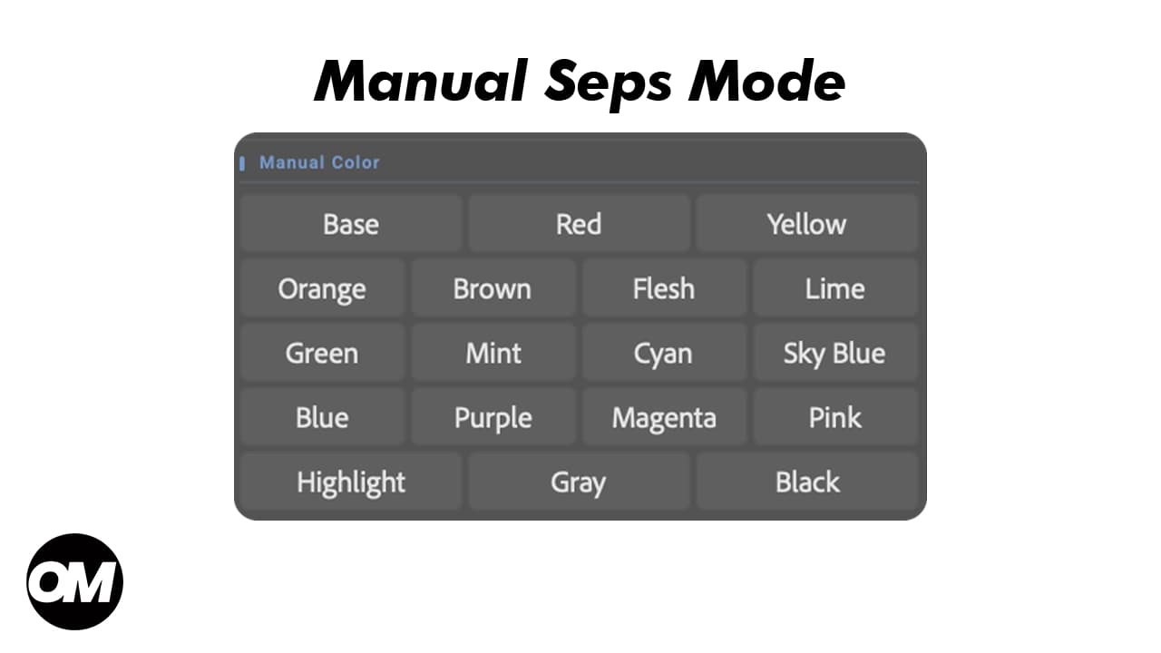 Pecah Warna Manual di OmniSeps — Kontrol Penuh Per Warna
